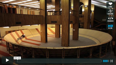 velodrome inside a library