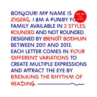 Zig Zag Font.